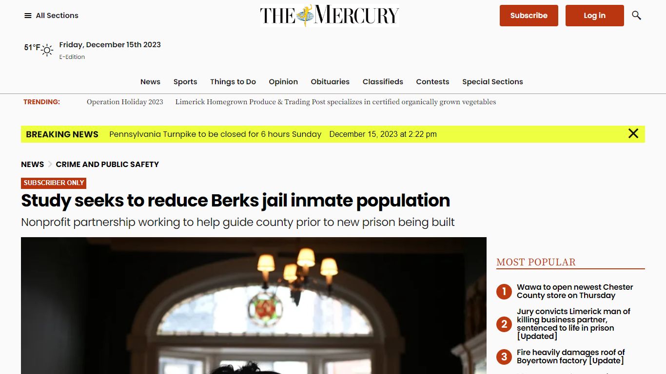 Study seeks to reduce Berks jail inmate population